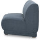 Fraser Blue Slipper Chair, Wedge